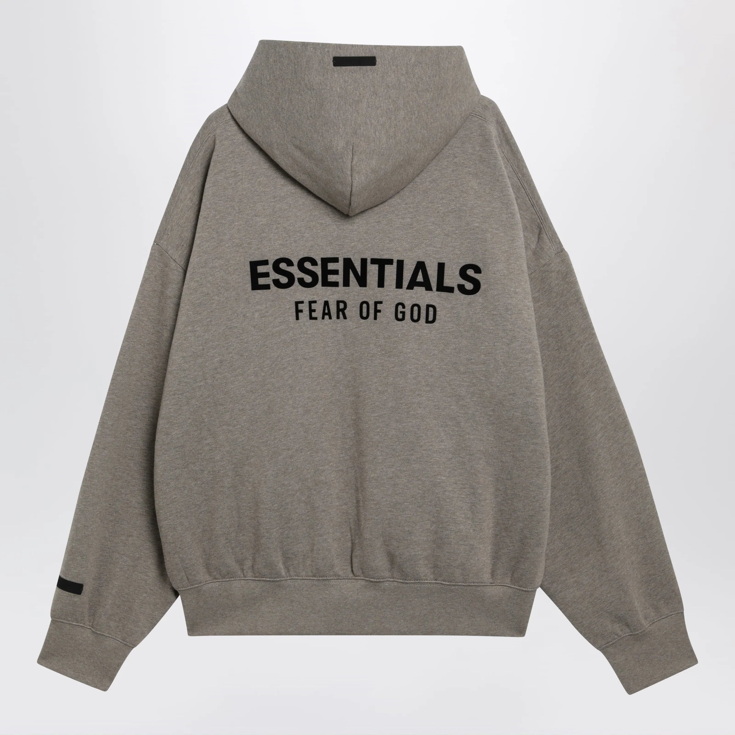 Fear of God Essentials Taupe cotton fleece hoodie
