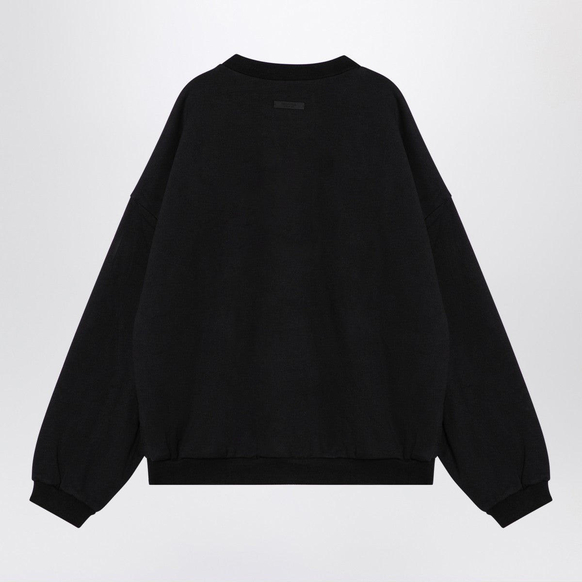 Fear of God Essentials Black sweatshirt with embroidered logo