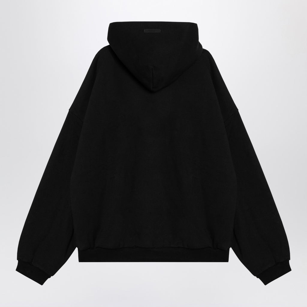 Fear of God Essentials Black hoodie with logo