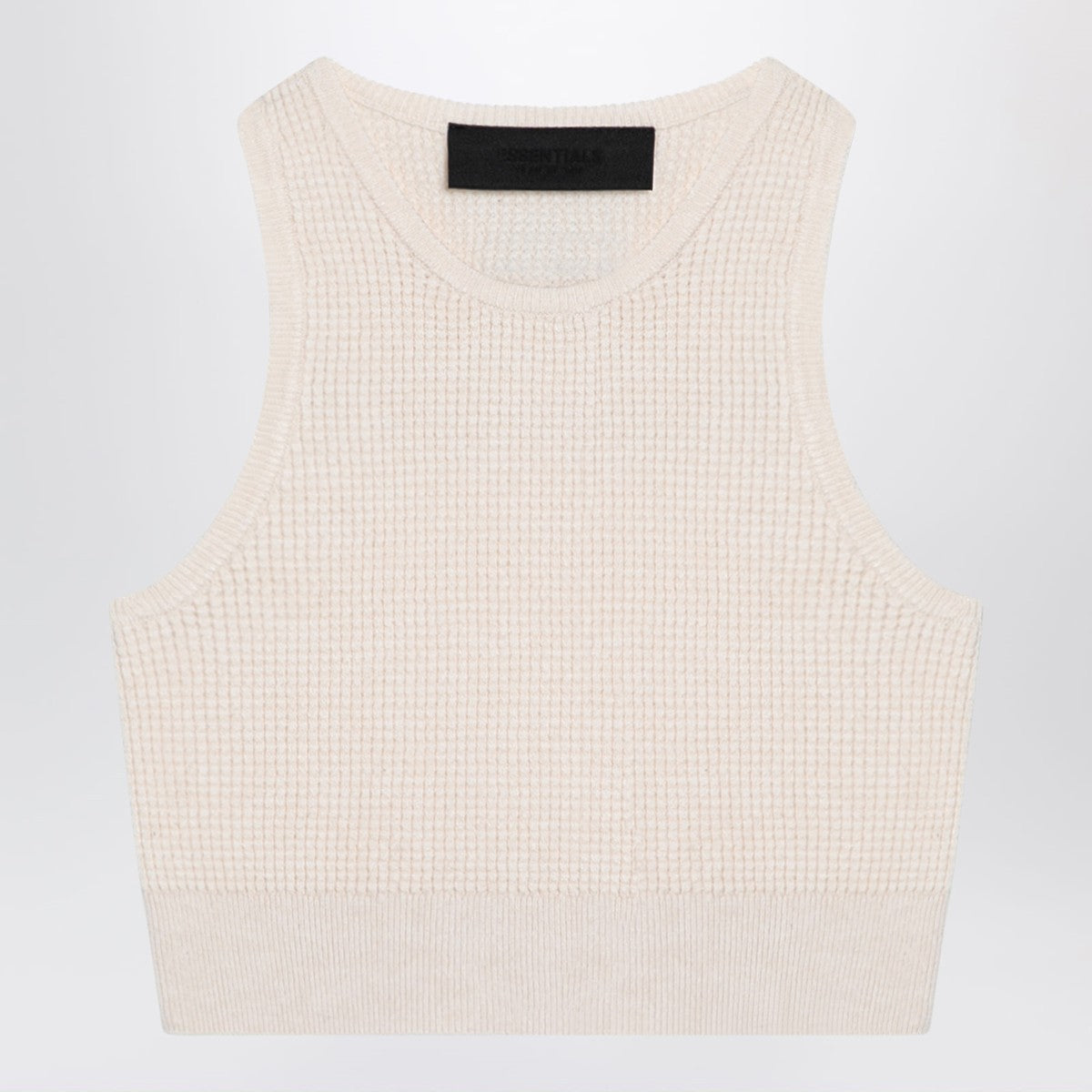 Fear of God Essentials Sporty white honeycomb tank top