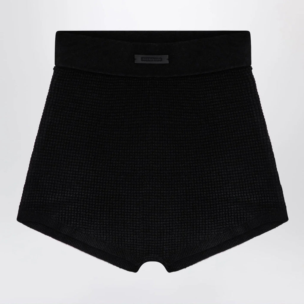 Fear of God Essentials Black Honeycomb Shorts