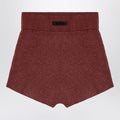 Fear of God Essentials Burgundy Honeycomb Short