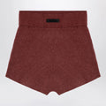 Fear of God Essentials Burgundy Honeycomb Shorts