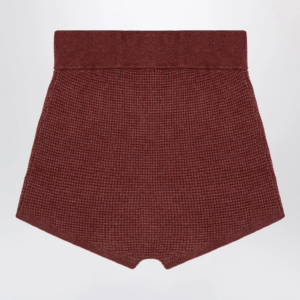 Fear of God Essentials Burgundy Honeycomb Shorts