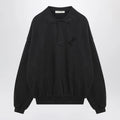 Fear of God Essentials Black washed polo sweatshirt