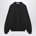 Fear of God Essentials Black washed polo sweatshirt