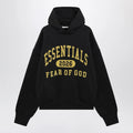 Fear of God Essentials Black washed sweatshirt with logo print