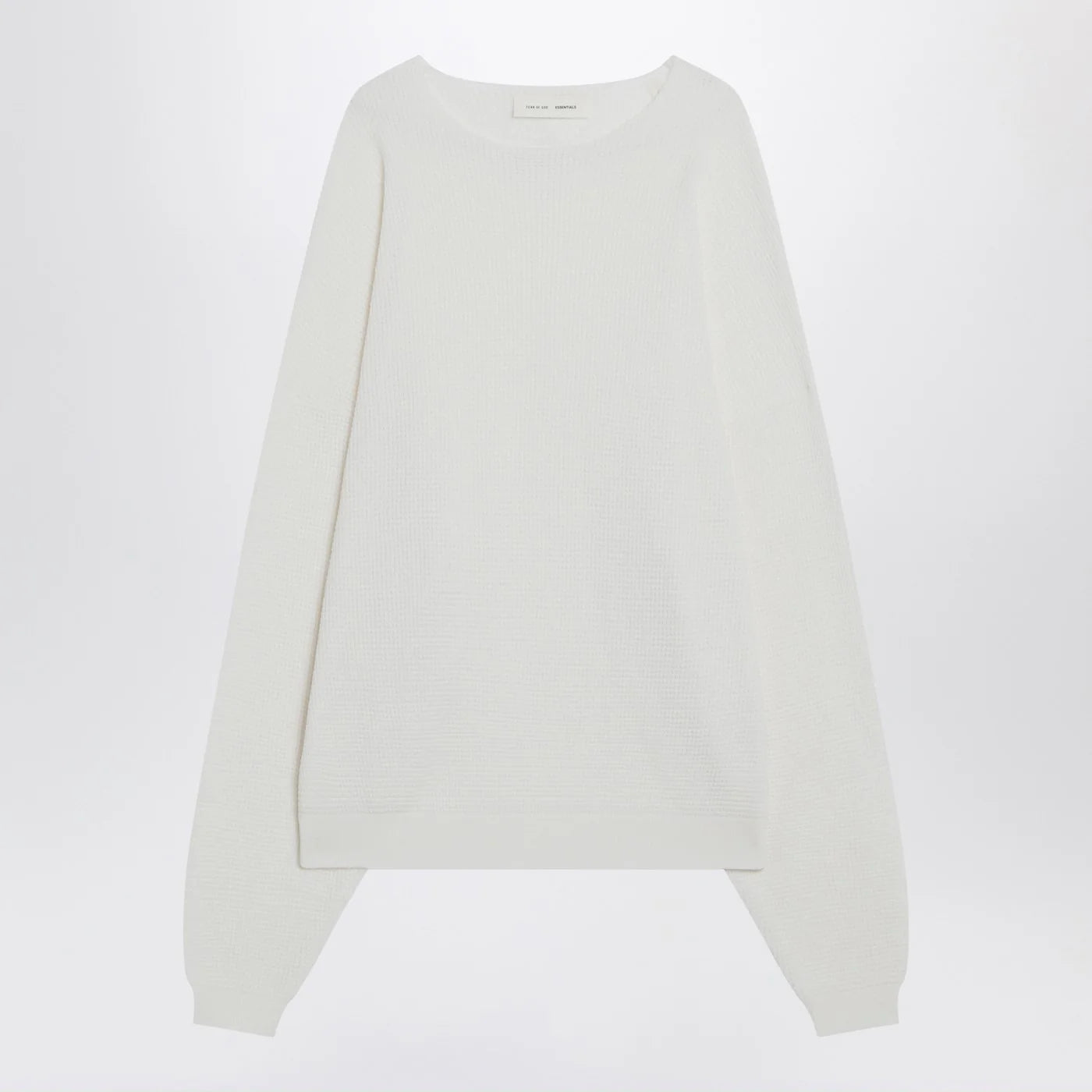 Fear of God Essentials Cloud white nylon-blend sweater