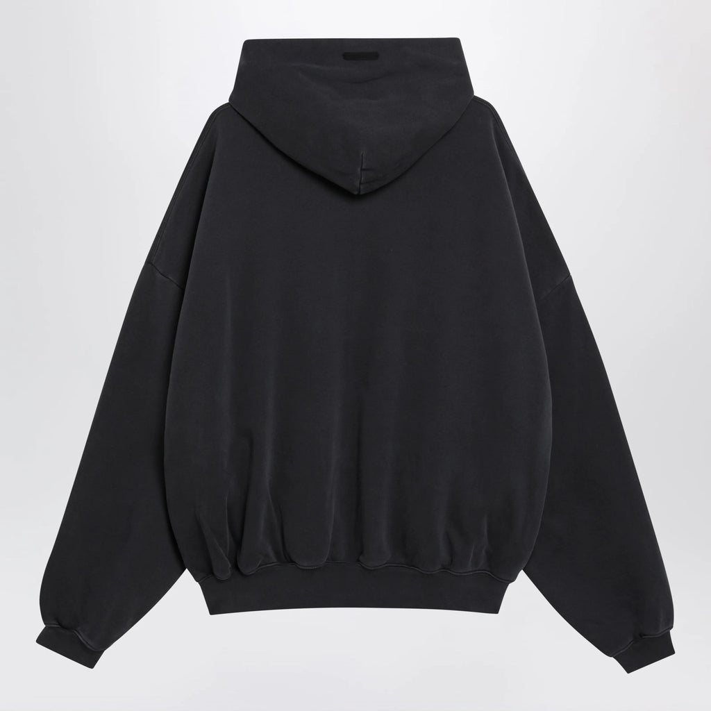 Fear of God Essentials Training 90s black cotton fleece sweatshirt