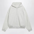 Fear of God Essentials Light grey mélange cotton fleece zip-up sweatshirt