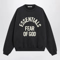 Fear of God Essentials Black cotton crewneck sweatshirt
