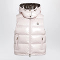 Moncler Niverolle short down vest in nylon, pink