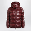 Moncler Dark red Maire down jacket in nylon laqué