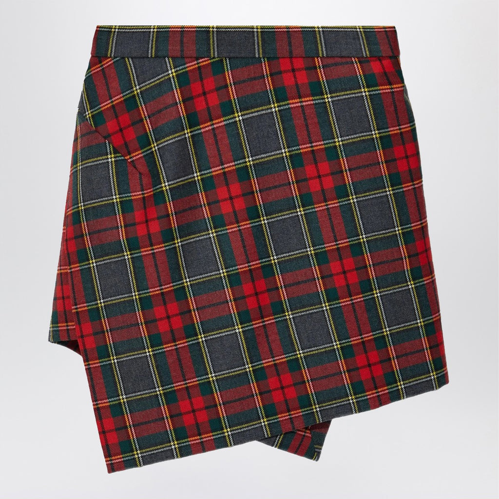 Vivienne Westwood Wool mini skirt with tartan pattern