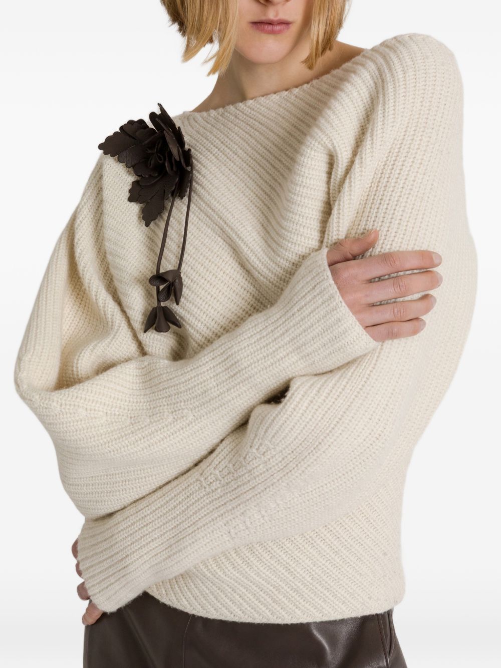 032C Alberta Ferretti Sweaters WHITE