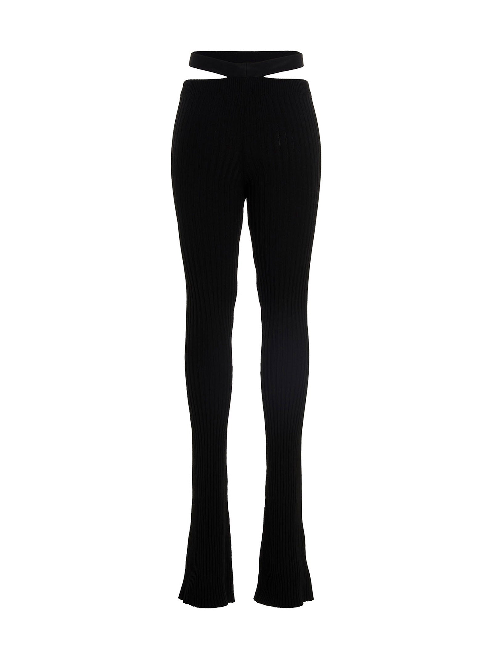 AndreĀdamo Ribbed Flared Trousers