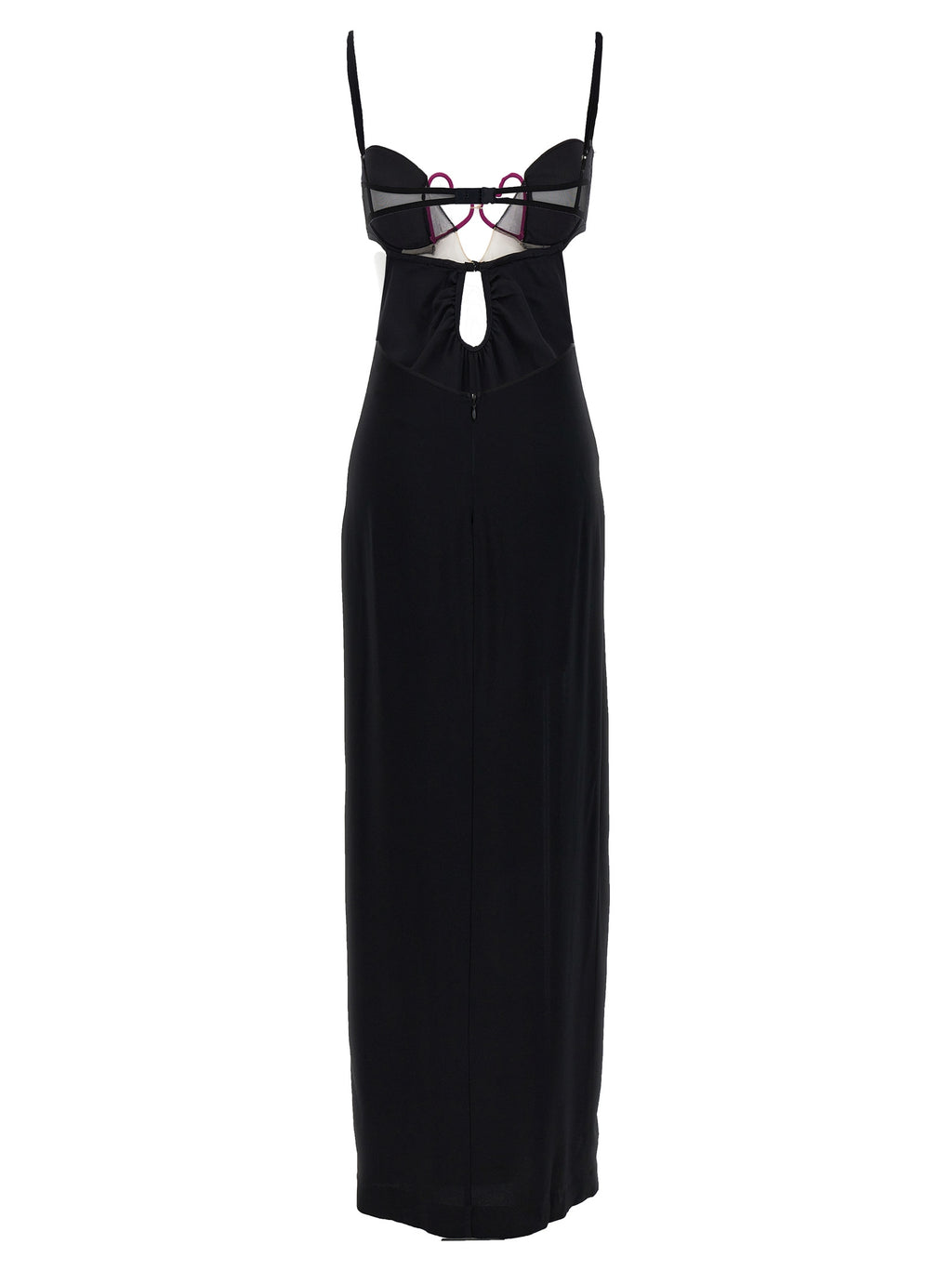 Nensi Dojaka Heart Bra Long Dress