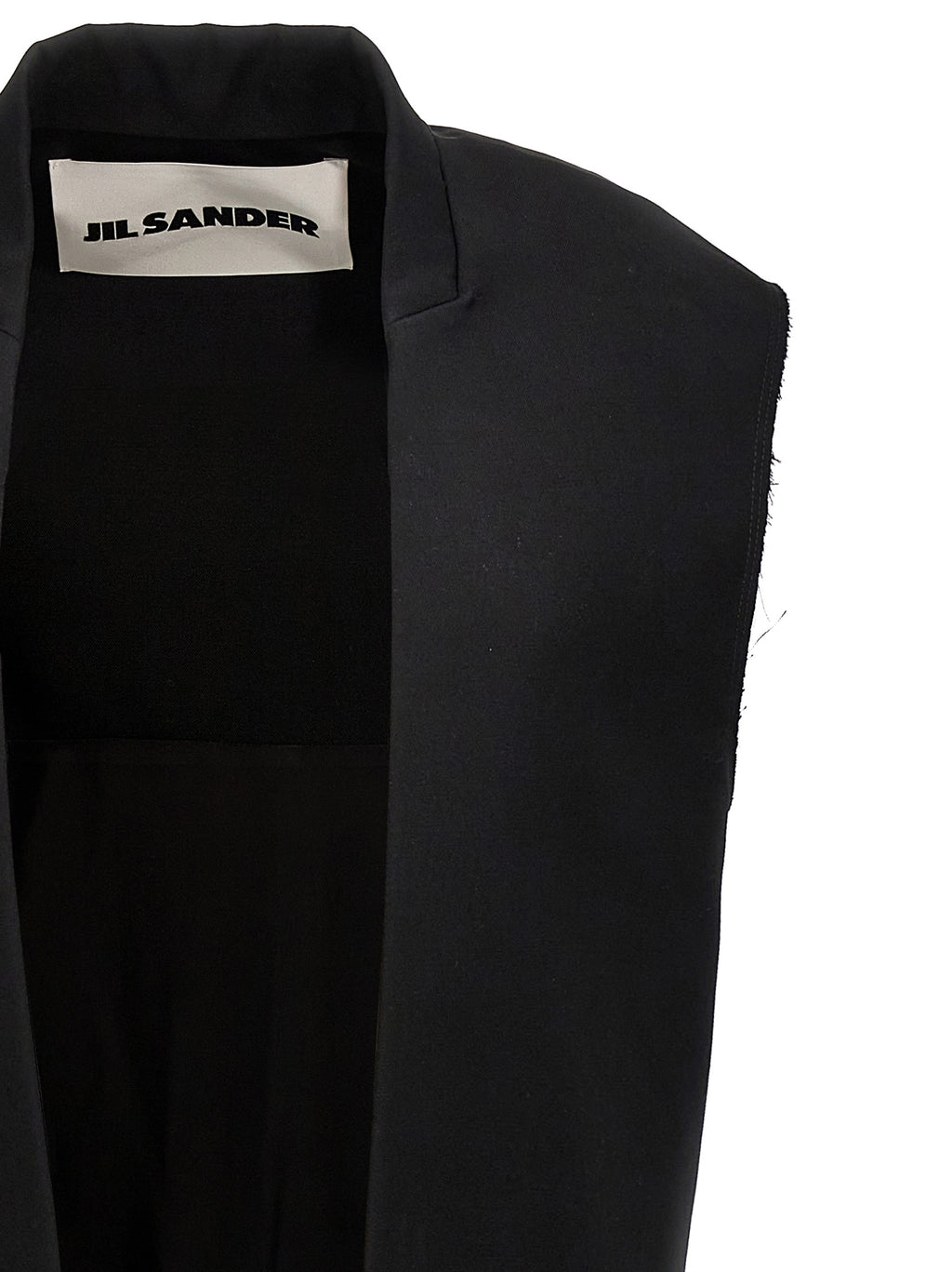 Jil Sander Two-material Long Vest
