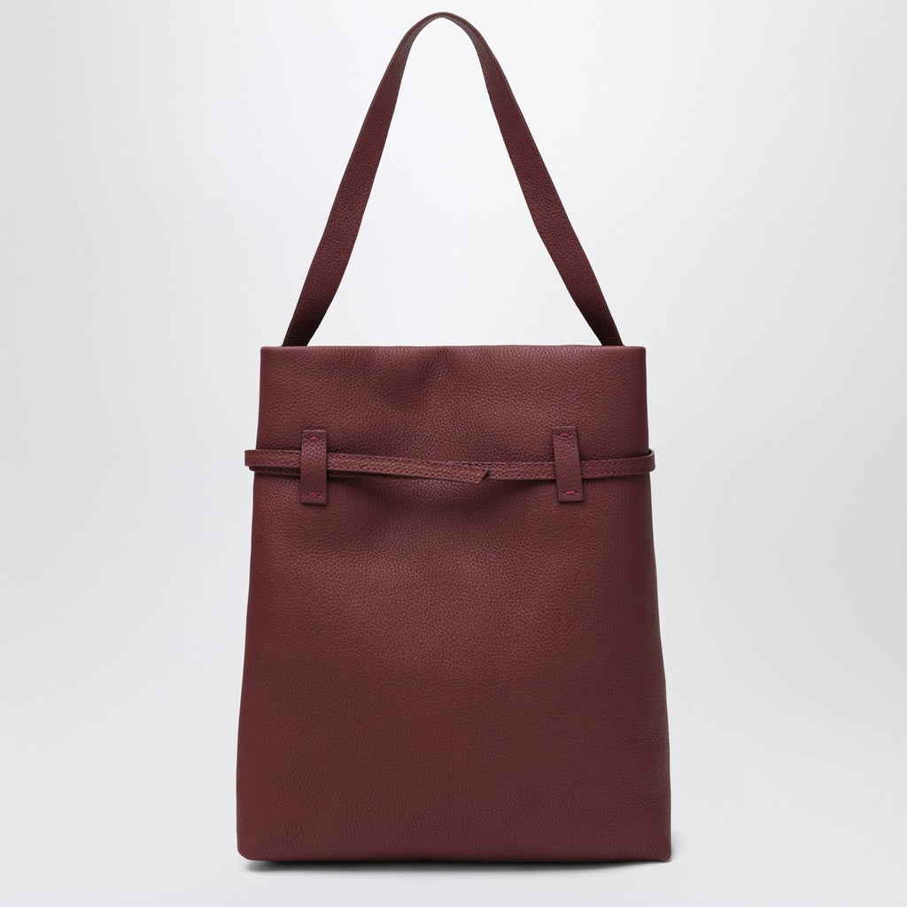 Manu Atelier Tote Du Jour burgundy suede tote bag