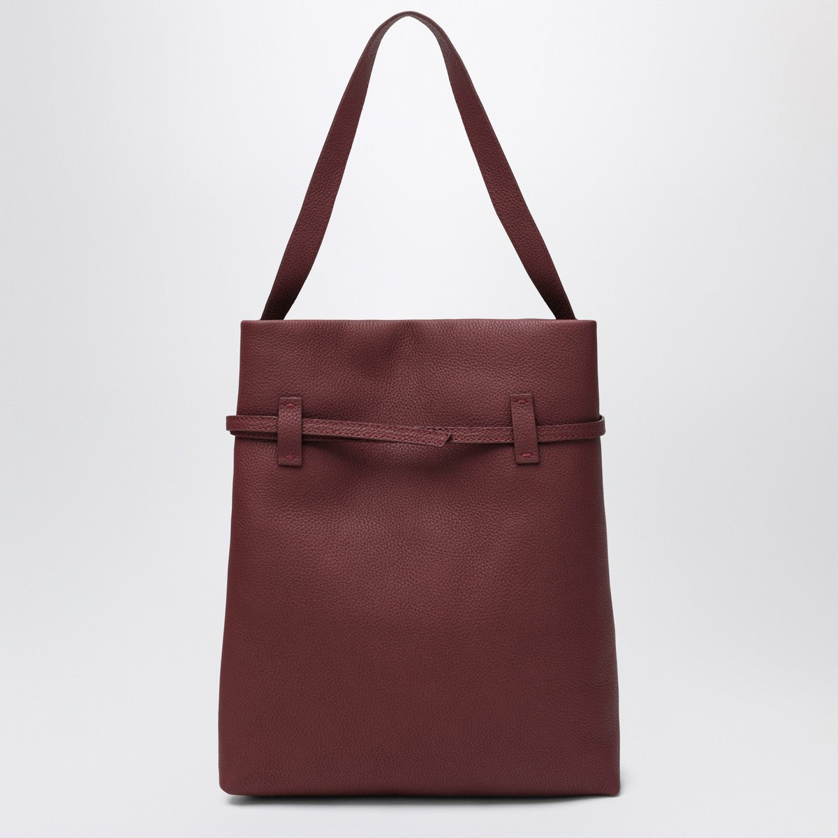 Manu Atelier Tote Du Jour burgundy suede tote bag
