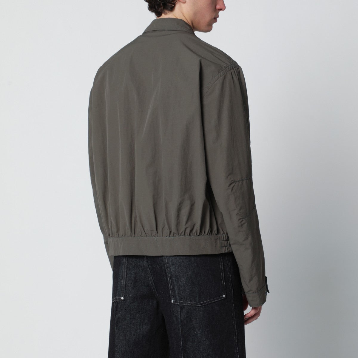Dries Van Noten Khaki zip-up jacket