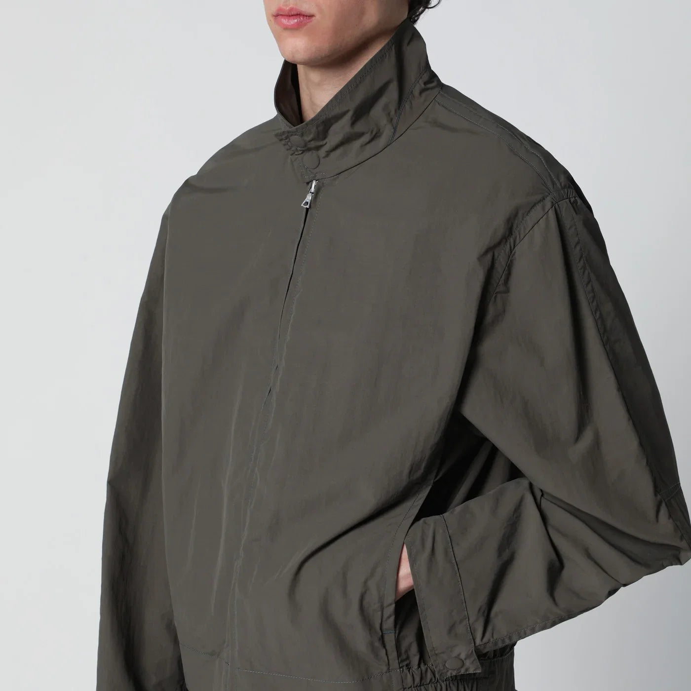Dries Van Noten Khaki zip-up jacket