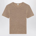 the garment Camel colour Como sweater in wool