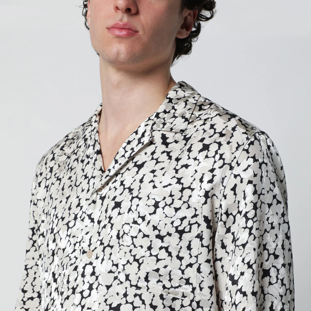 Dries Van Noten Viscose shirt with black/ecru pattern