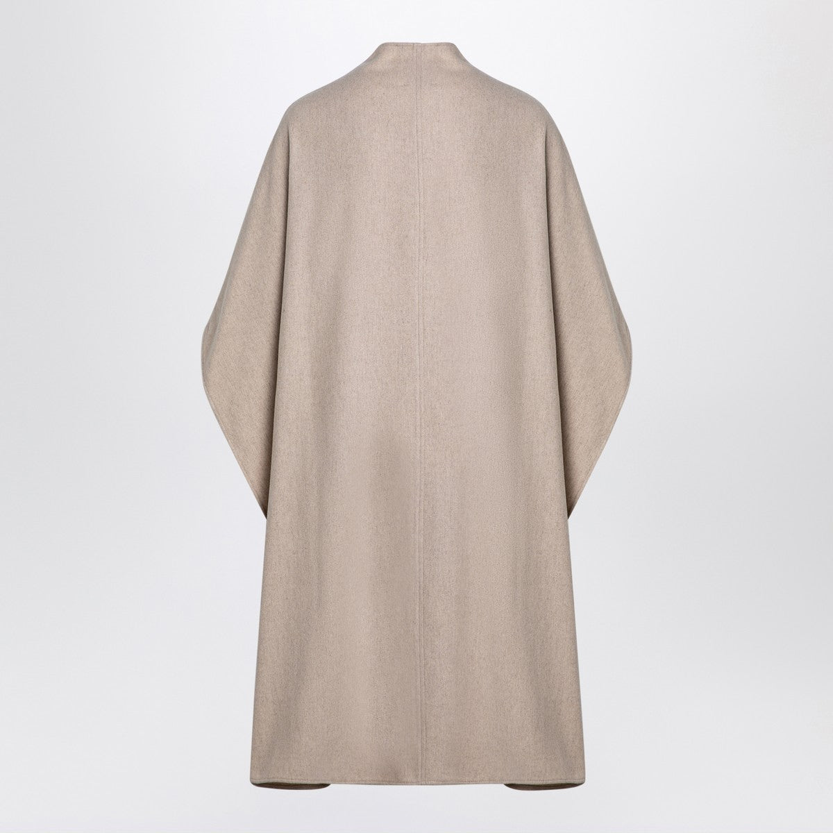 the garment Beige wool-blend cape