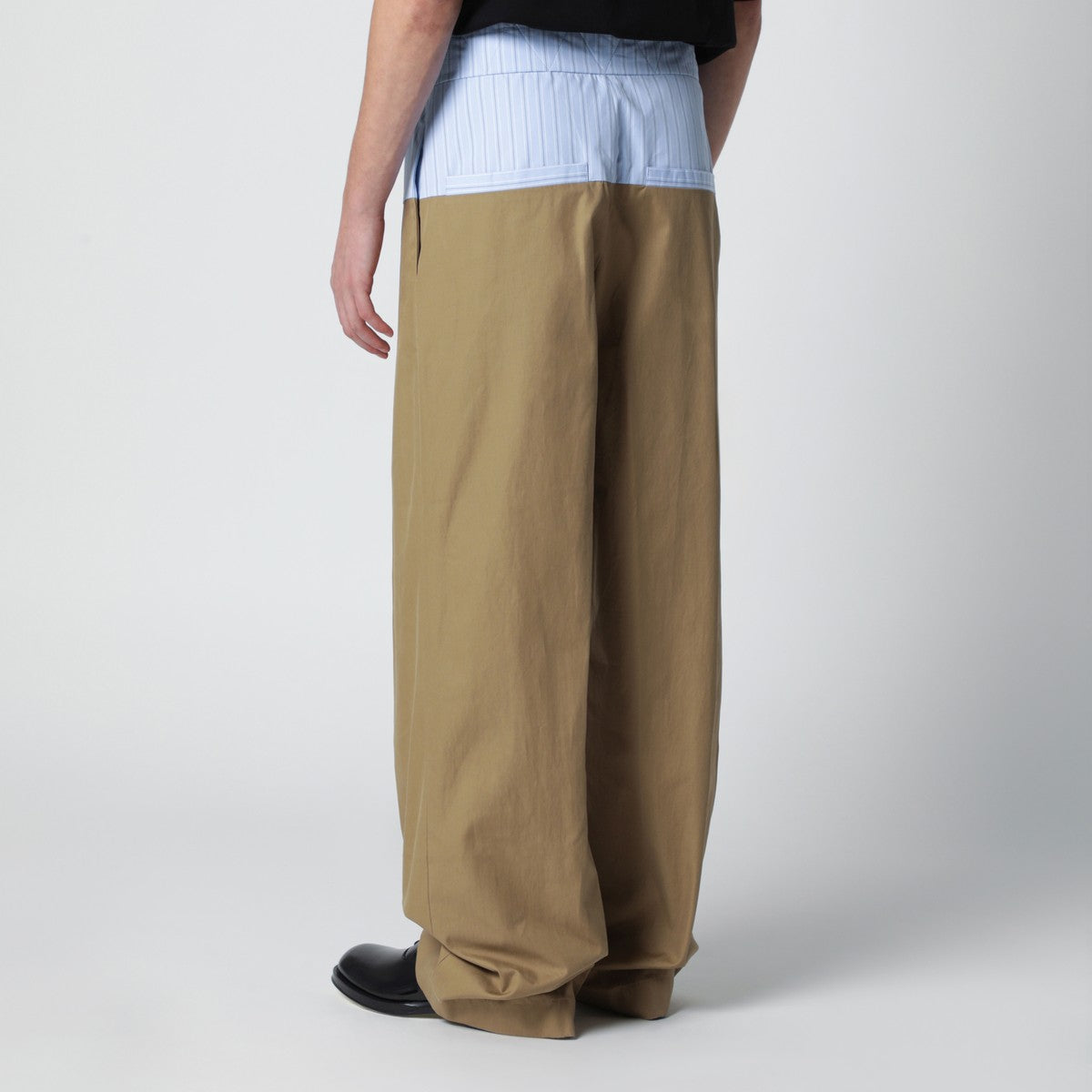 Dries Van Noten Trousers with contrasting waistband