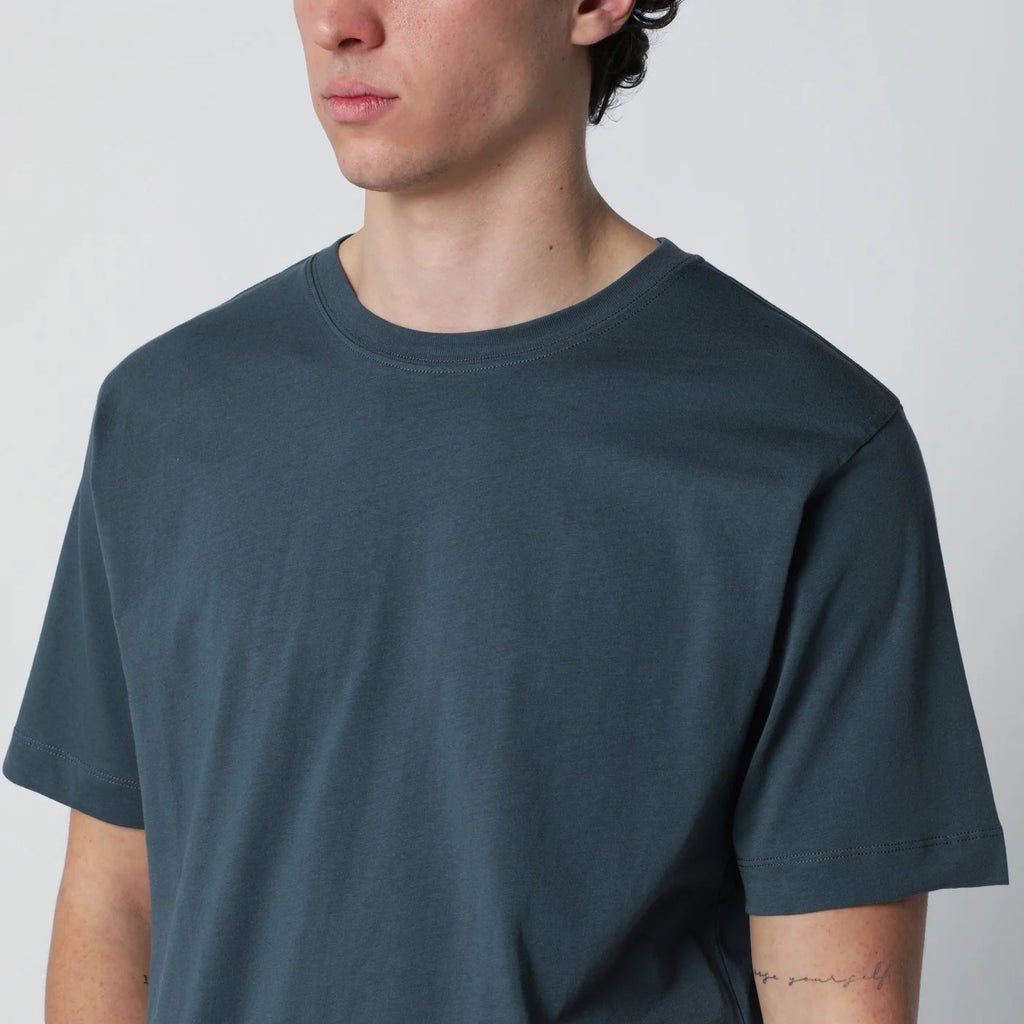Dries Van Noten Petrol green cotton T-shirt