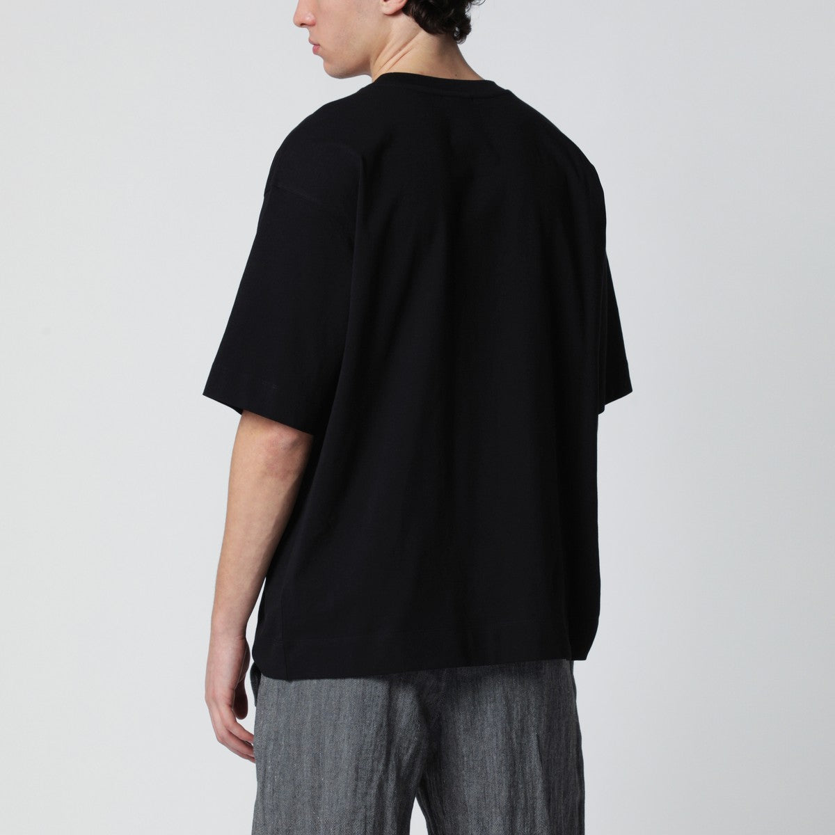 Dries Van Noten Black cotton T-shirt