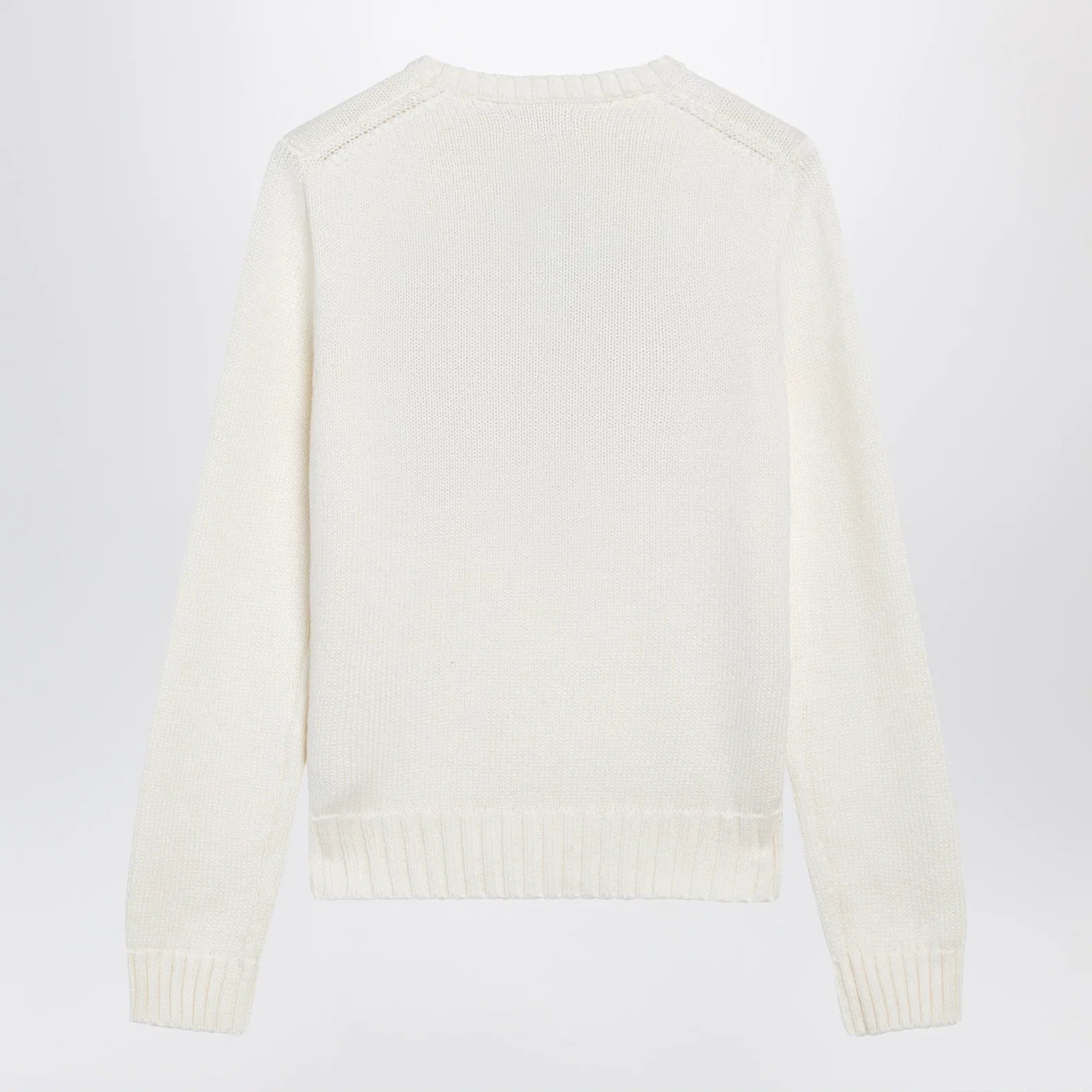Polo Ralph Lauren Tommy Hilfiger cream sweater with flag motif