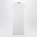Polo Ralph Lauren Long dress in white cotton with logo