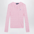 Polo Ralph Lauren Pink cable-knit cotton sweater