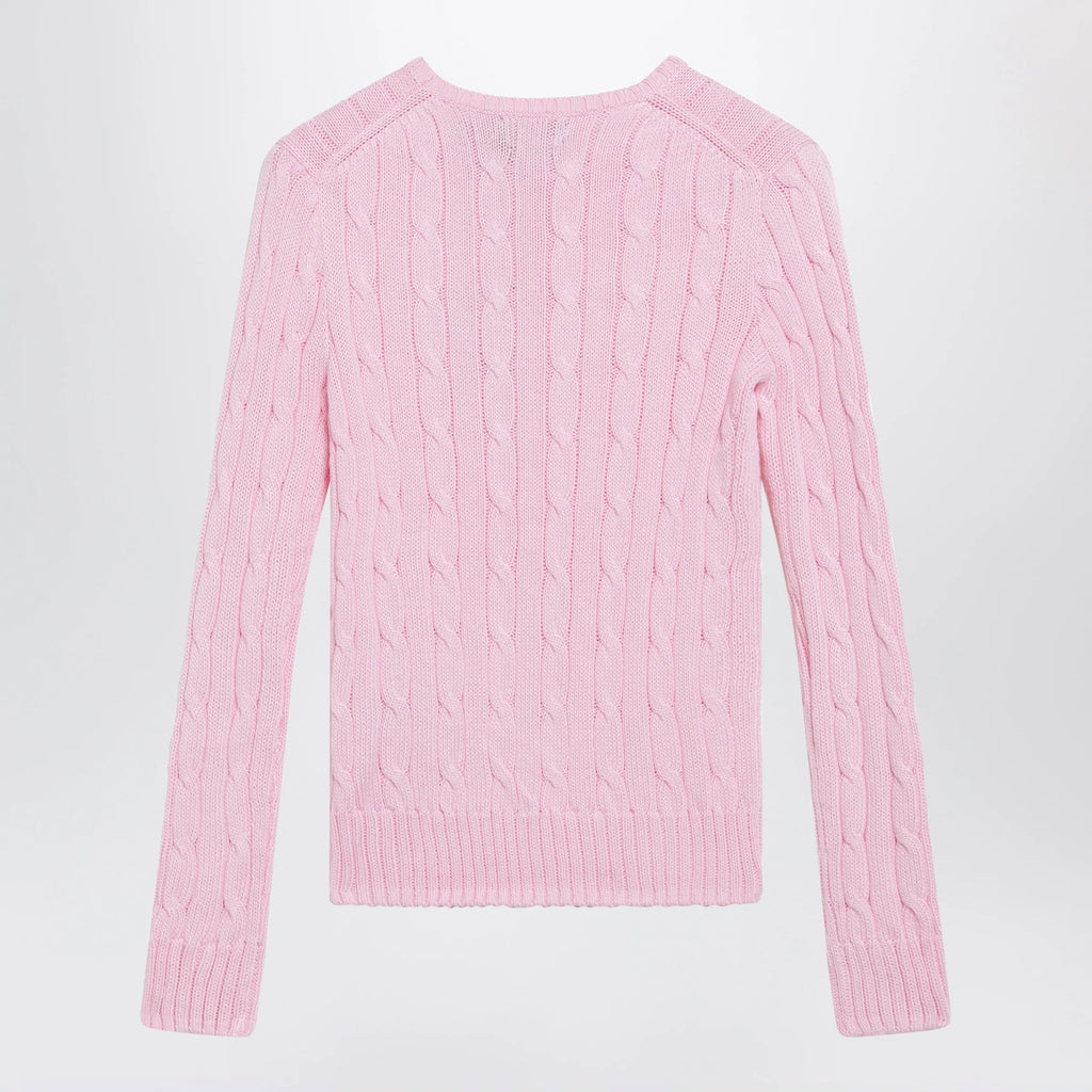 Polo Ralph Lauren Pink cable-knit cotton sweater