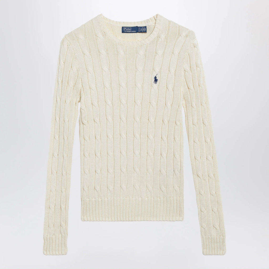 Polo Ralph Lauren Cream cable-knit cotton sweater