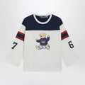 Polo Ralph Lauren Polo Bear oversized cotton T-shirt in white/navy