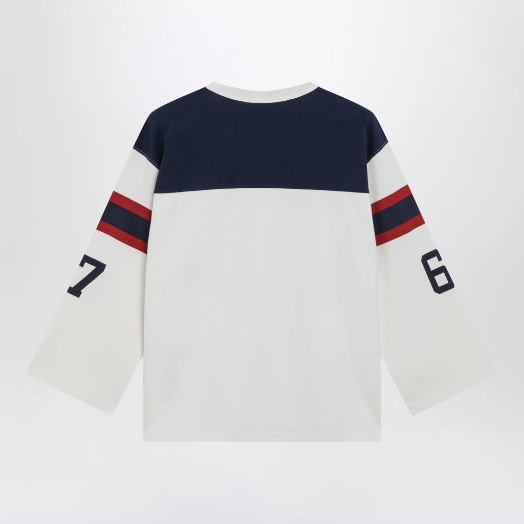 Polo Ralph Lauren Polo Bear oversized cotton T-shirt in white/navy