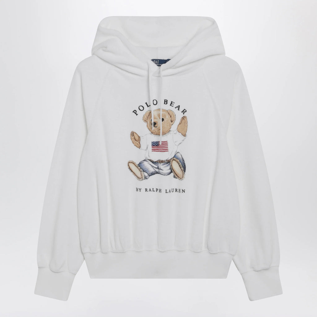 Polo Ralph Lauren White Polo Bear chenille sweatshirt