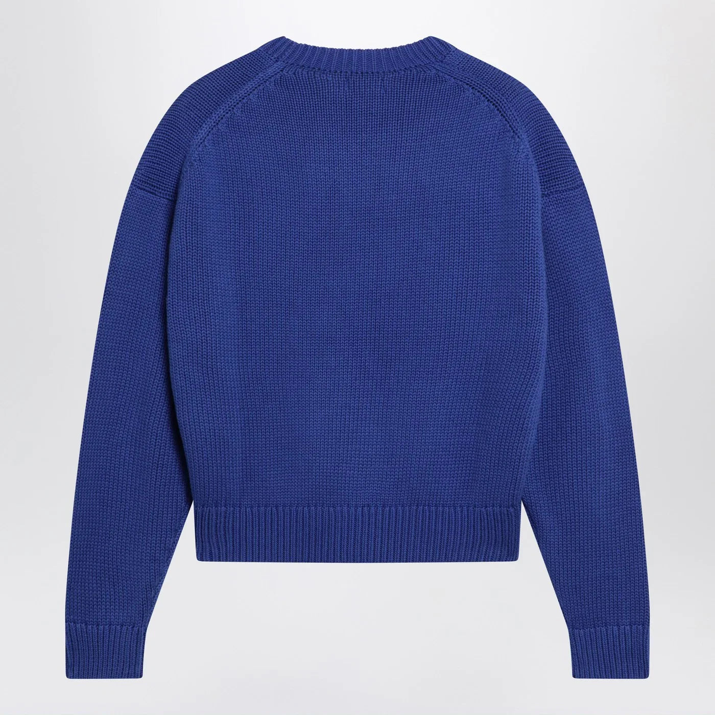 Polo Ralph Lauren Purplish blue sweater with logo intarsia