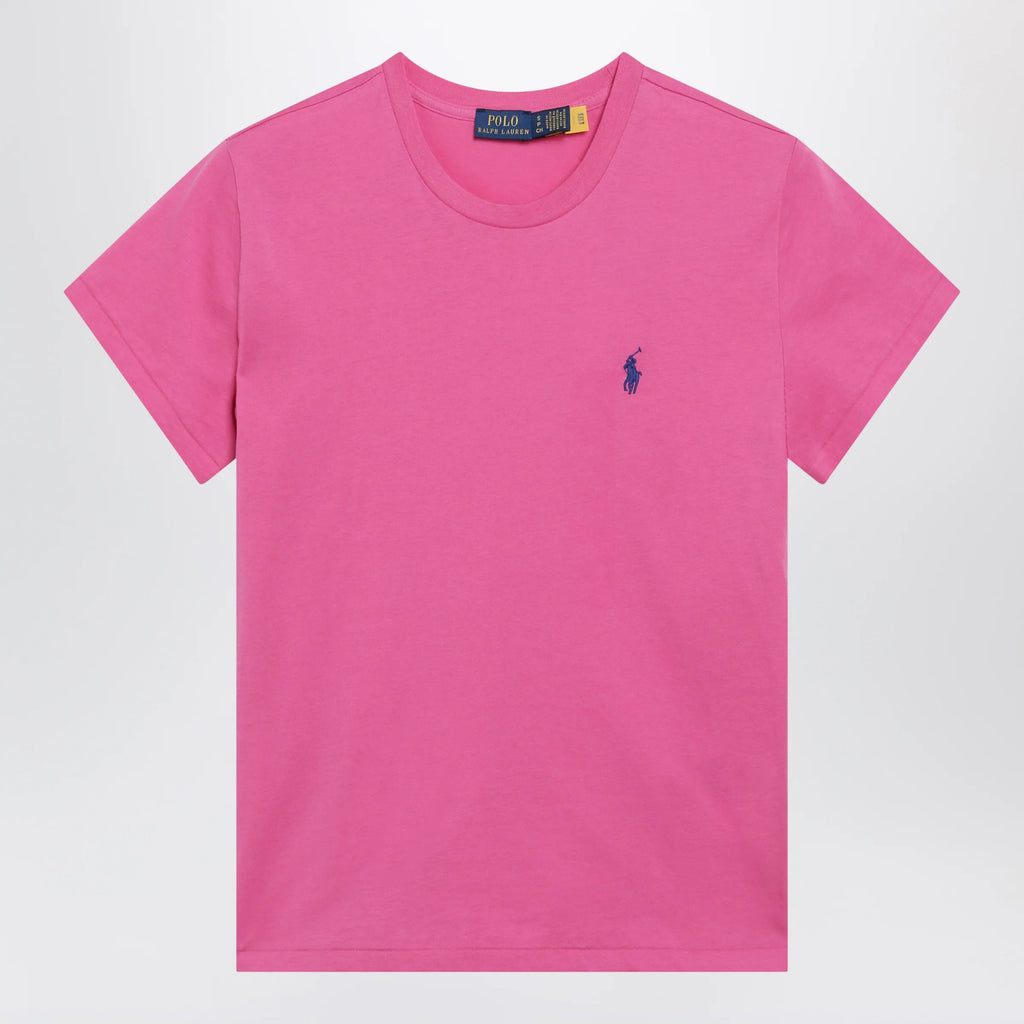 Polo Ralph Lauren Polo Pony cotton crewneck T-shirt in accent pink