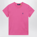 Polo Ralph Lauren Polo Pony cotton crewneck T-shirt in accent pink