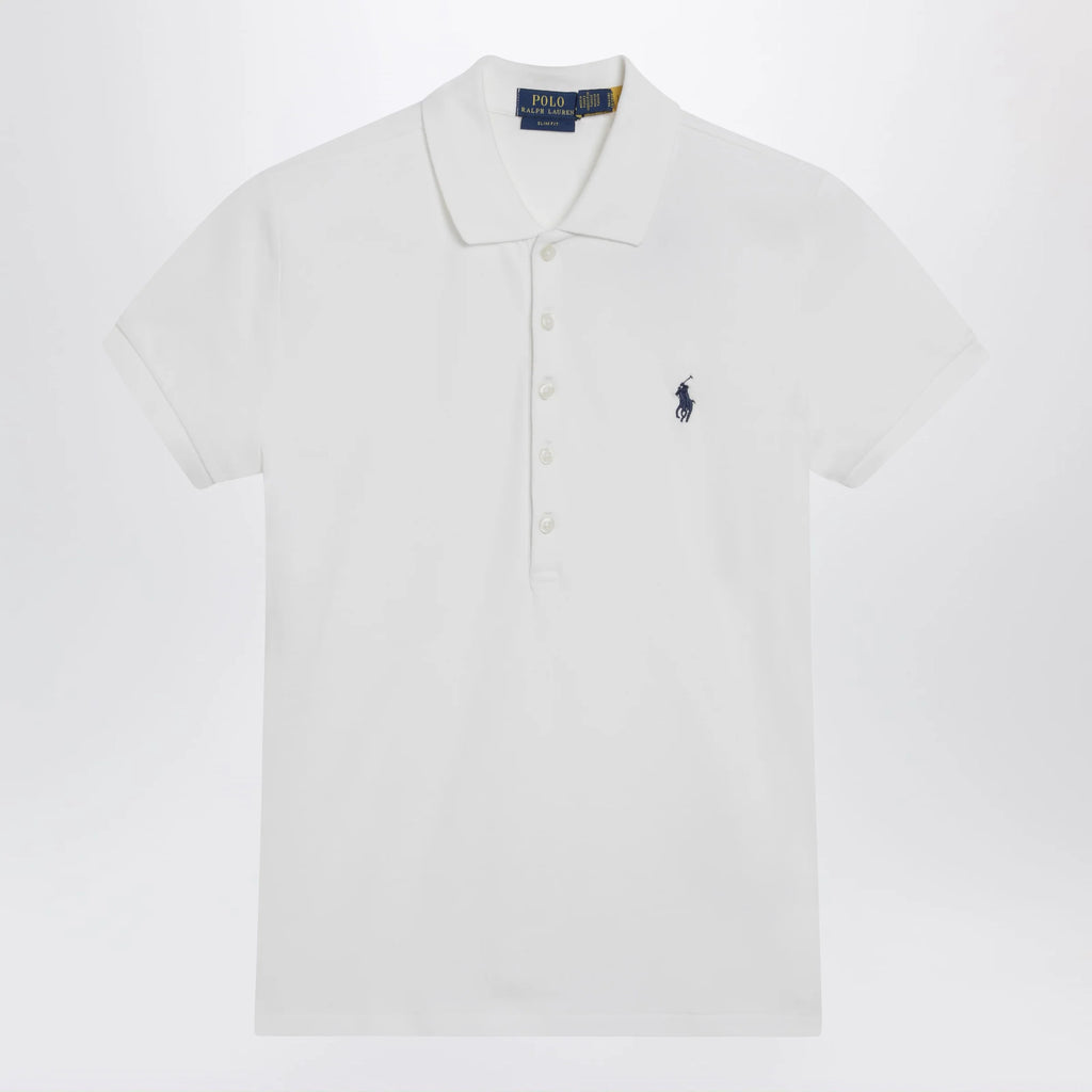 Polo Ralph Lauren White Slim-Fit polo shirt