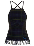 1/Off Checked Scarf Top