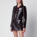 Courreges Courrèges Reedition jacket in burgundy vinyl