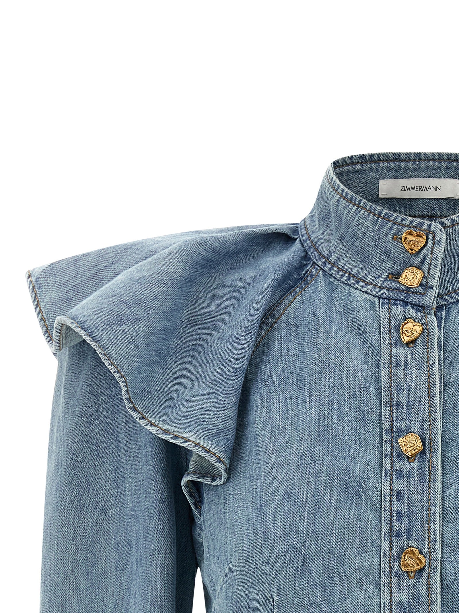 Zimmermann Crush Denim Blouse