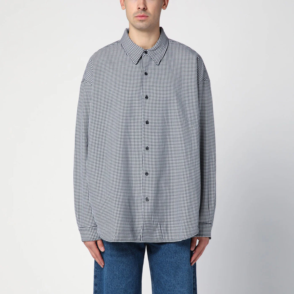 New Amsterdam Surf Association Wool blend checked shirt