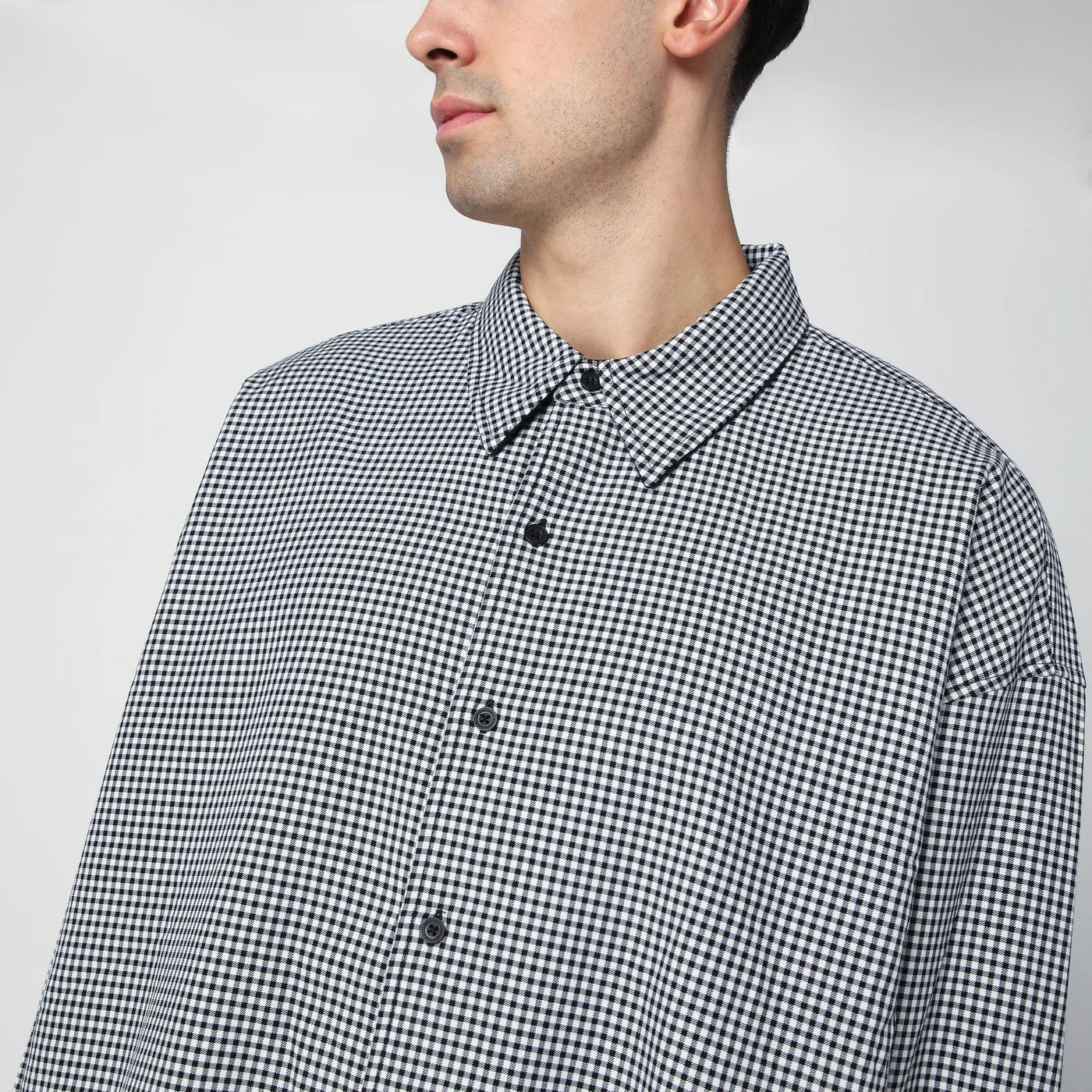 New Amsterdam Surf Association Wool blend checked shirt