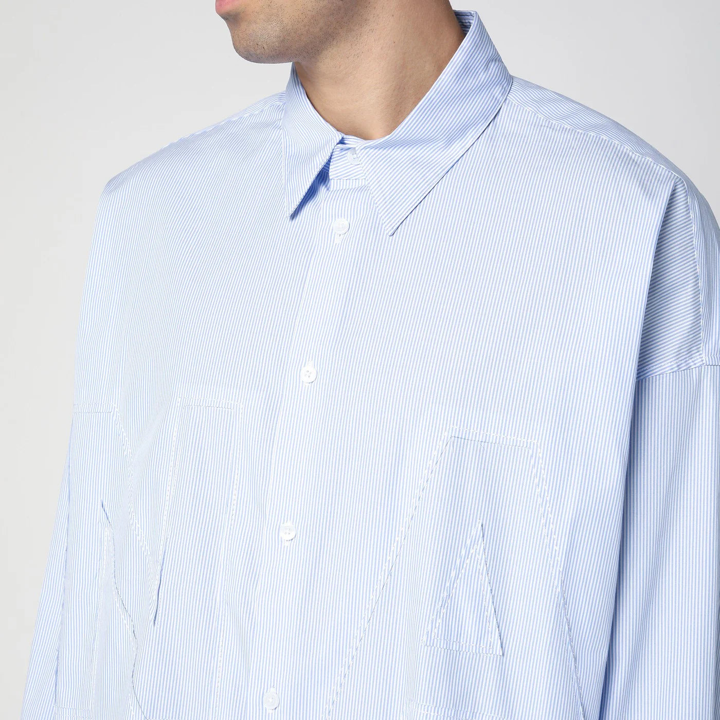 New Amsterdam Surf Association Blue striped cotton shirt